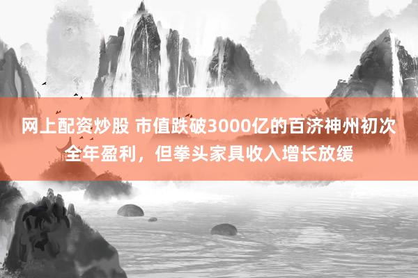网上配资炒股 市值跌破3000亿的百济神州初次全年盈利，但拳头家具收入增长放缓